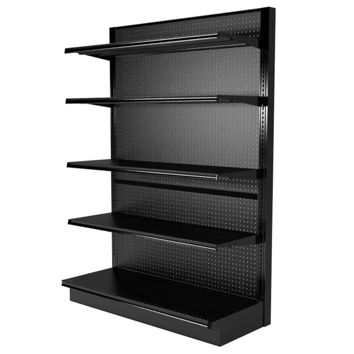 This fixture is a Lozier Showroom shelving unit designed for a Caterpillar or AGCO or Fendt or Massey dealership.