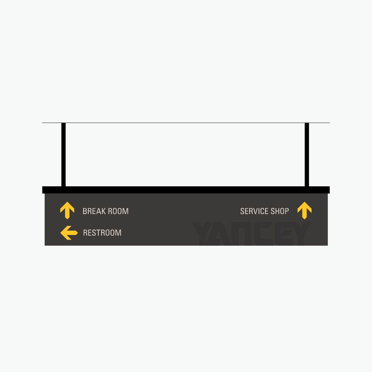 Destination Directional Multi Call-Out Ceiling Mounted Blades