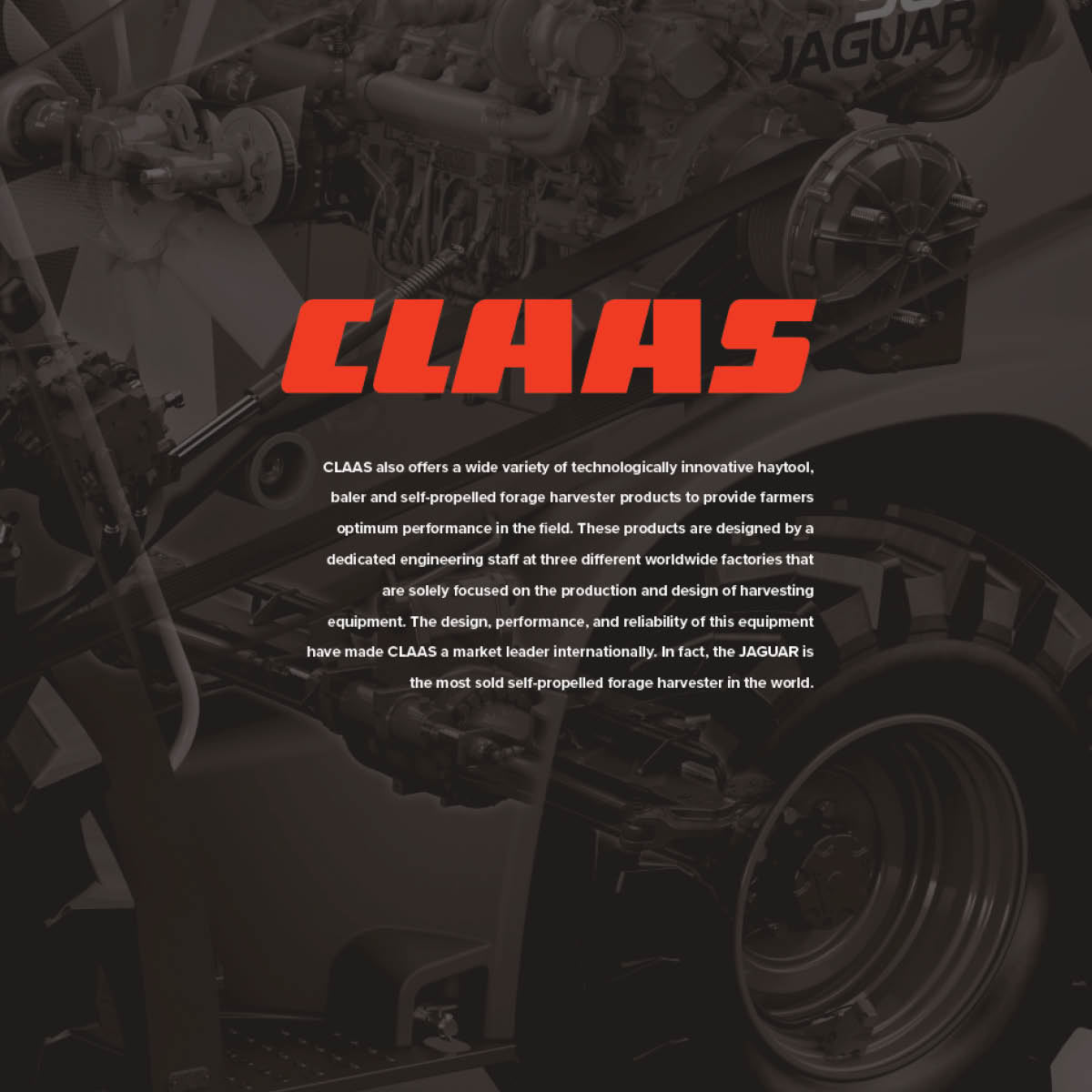 CLAAS branded Wall Covering with agricultural machinery in the background