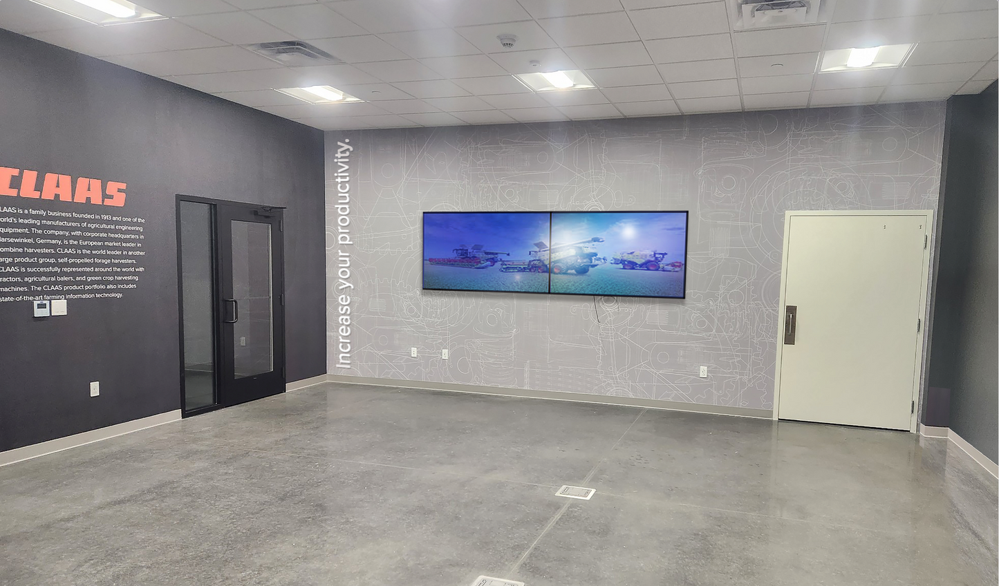 CLAAS Technical Drawing Mural