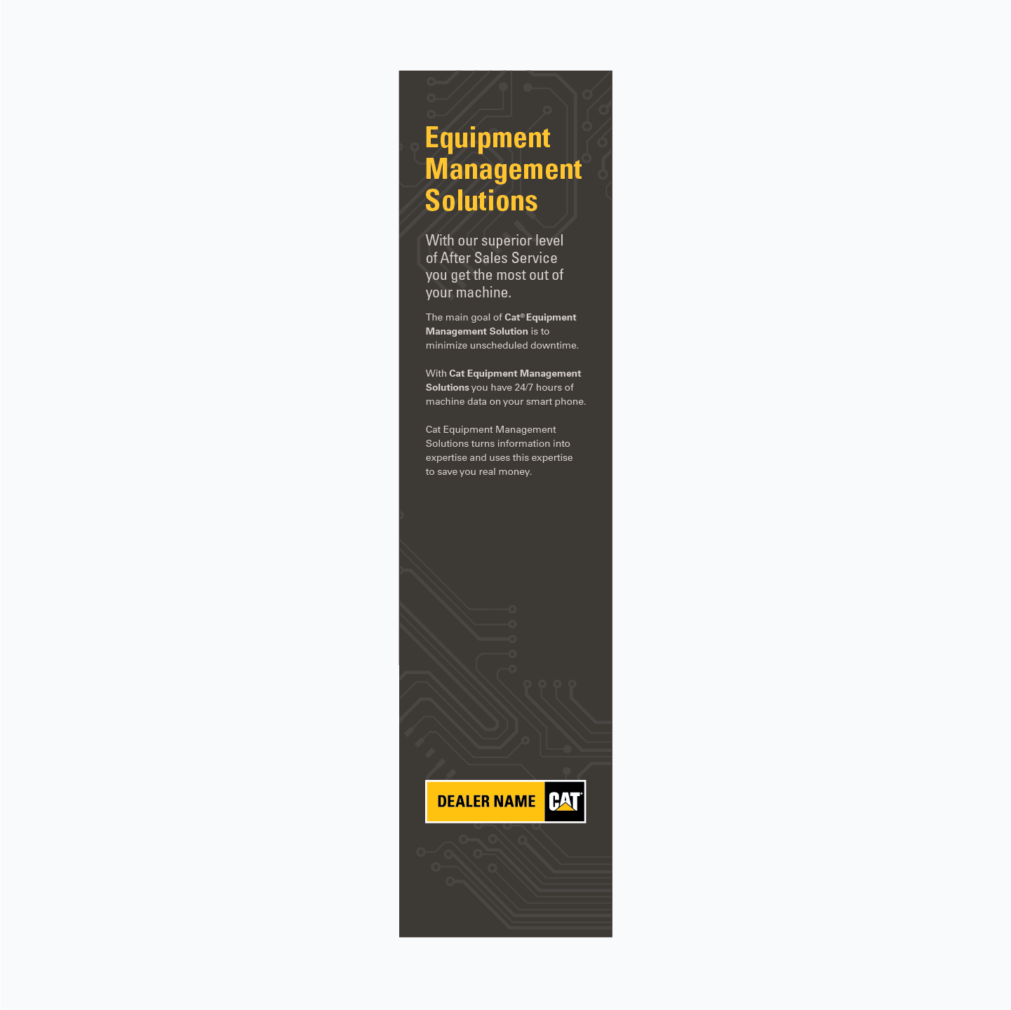 CAT Retail Freestanding Fixture Signage
