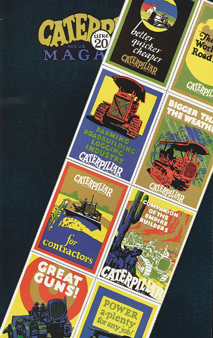 Caterpillar Magazine Wall Art – Complete Set – Issues 11-20