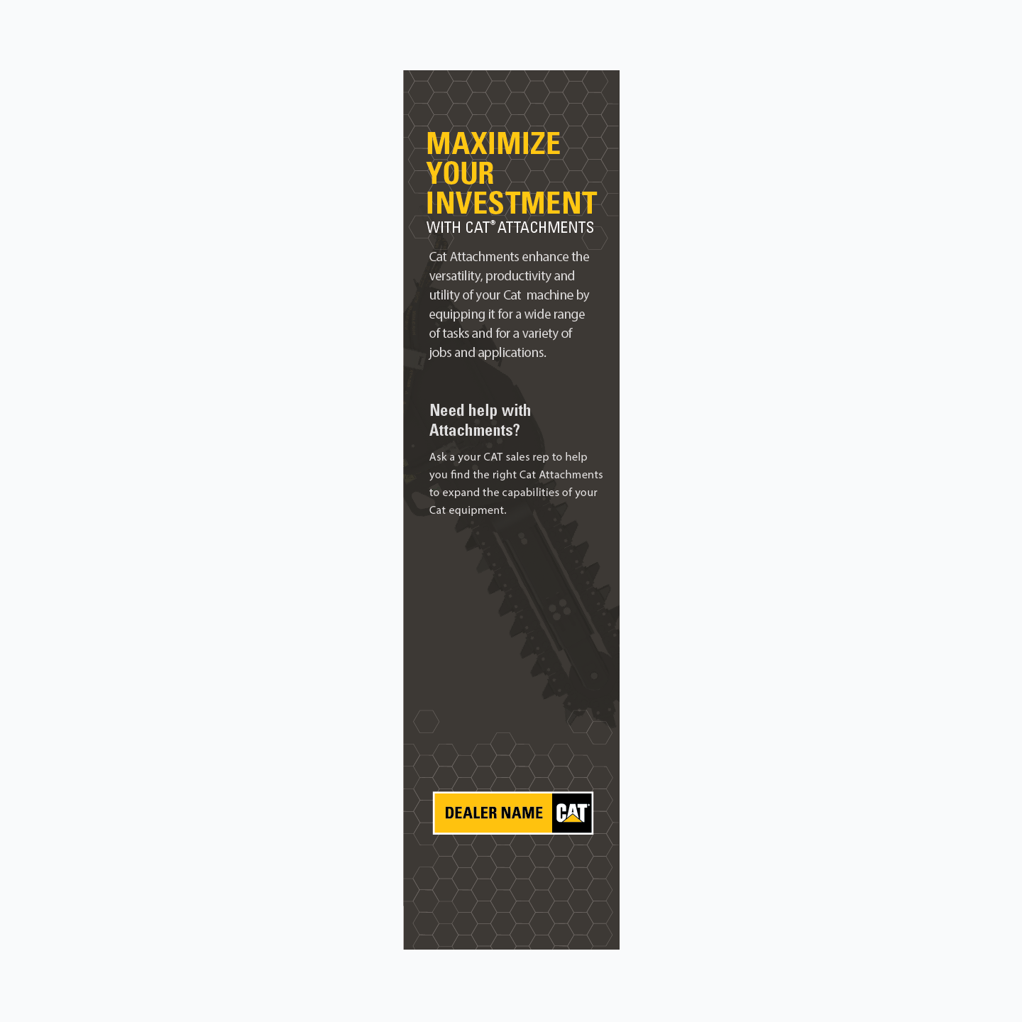 CAT Retail Freestanding Fixture Signage