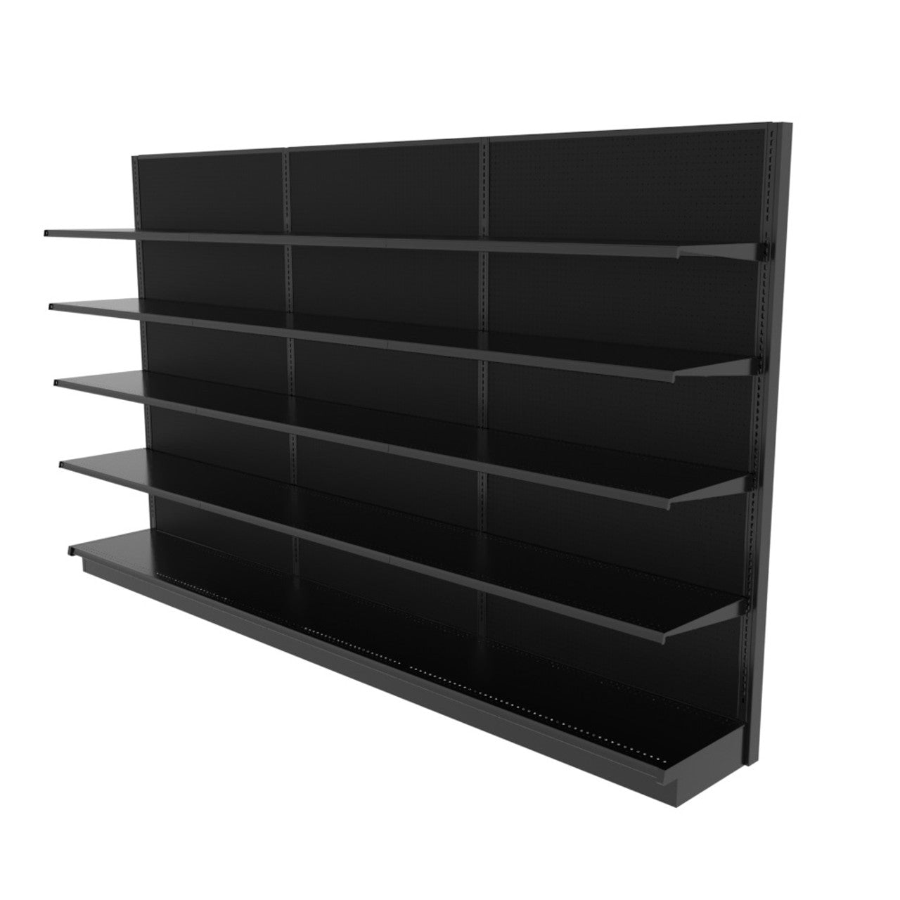 This fixture is a Lozier Showroom shelving unit designed for a Caterpillar or AGCO or Fendt or Massey dealership.