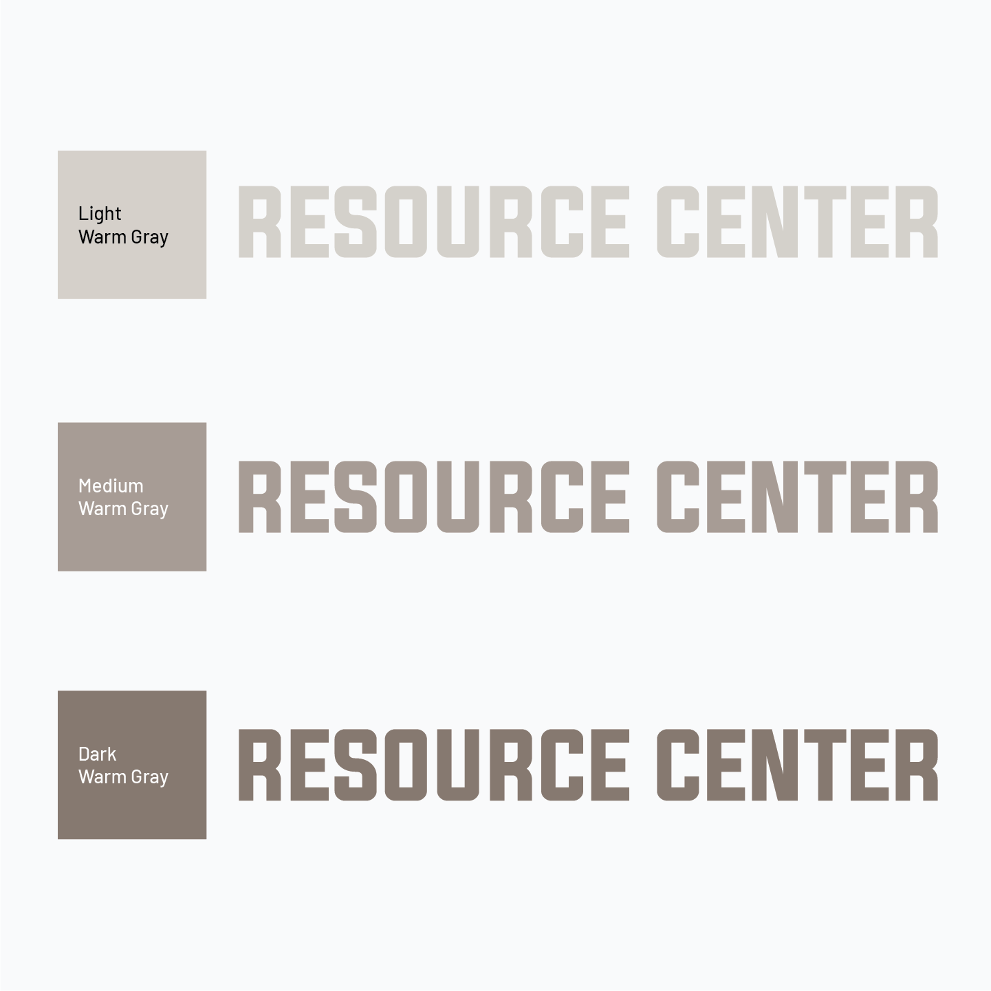 Resource Center Dimensional Lettering