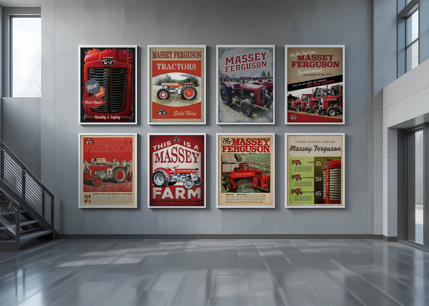 Classic Massey Grill Metal Sign