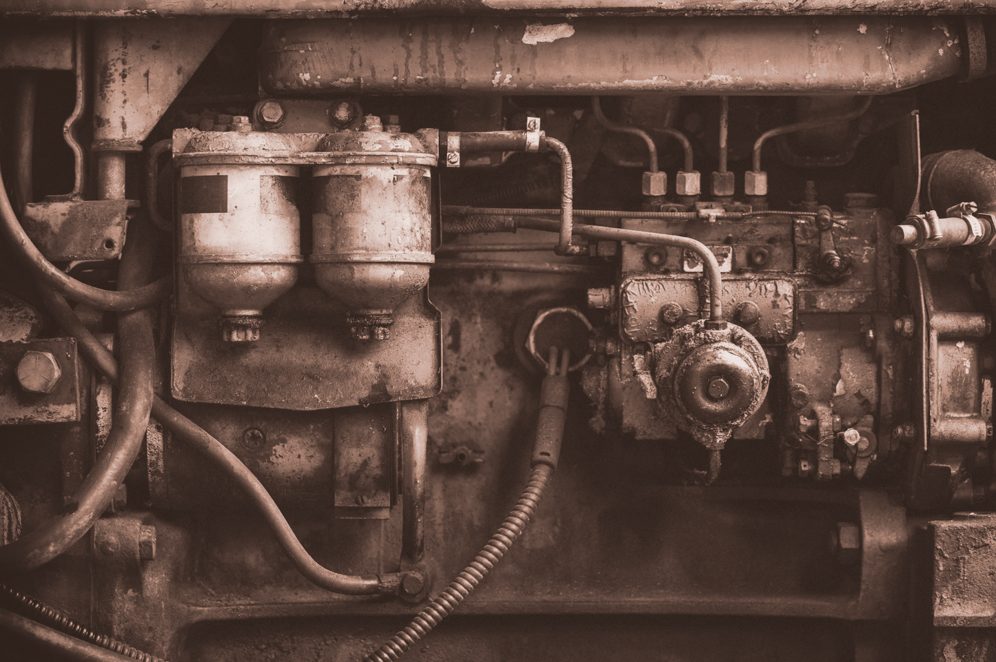 Rusty Machine Detail Mural