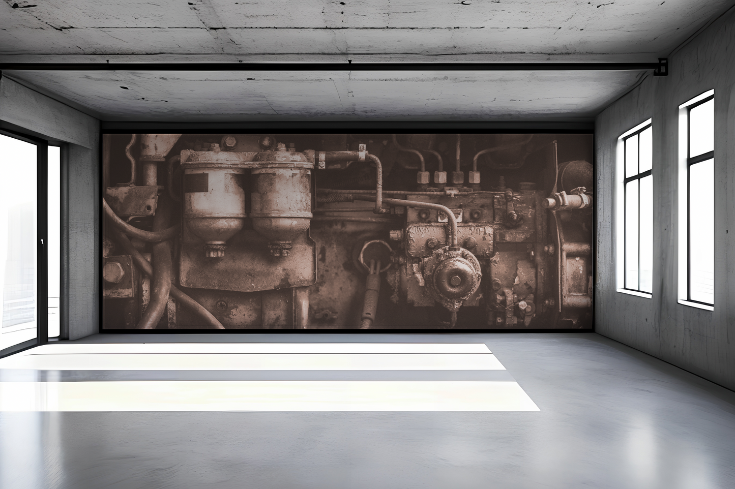 Rusty Machine Detail Mural