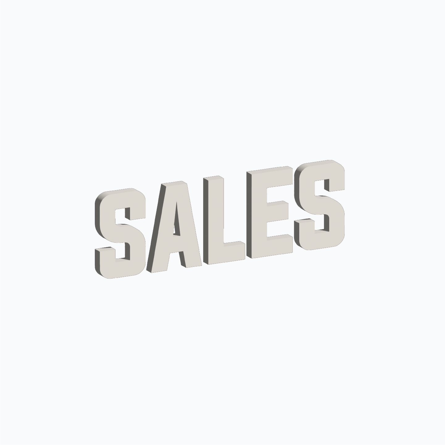 Sales Dimensional Lettering