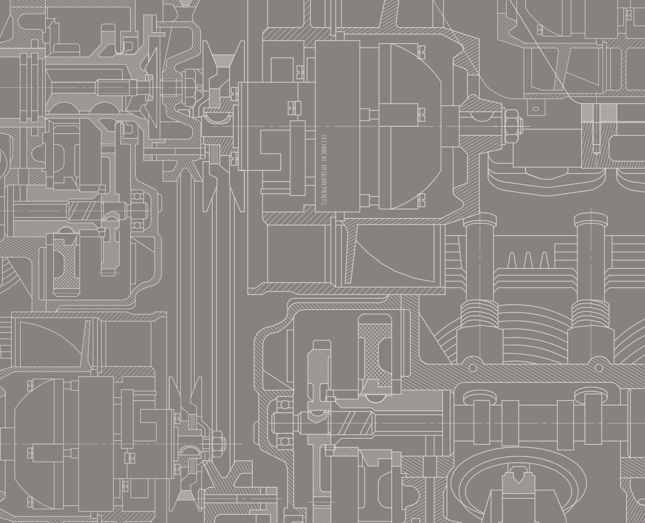 Engine Blueprint Pattern Mural