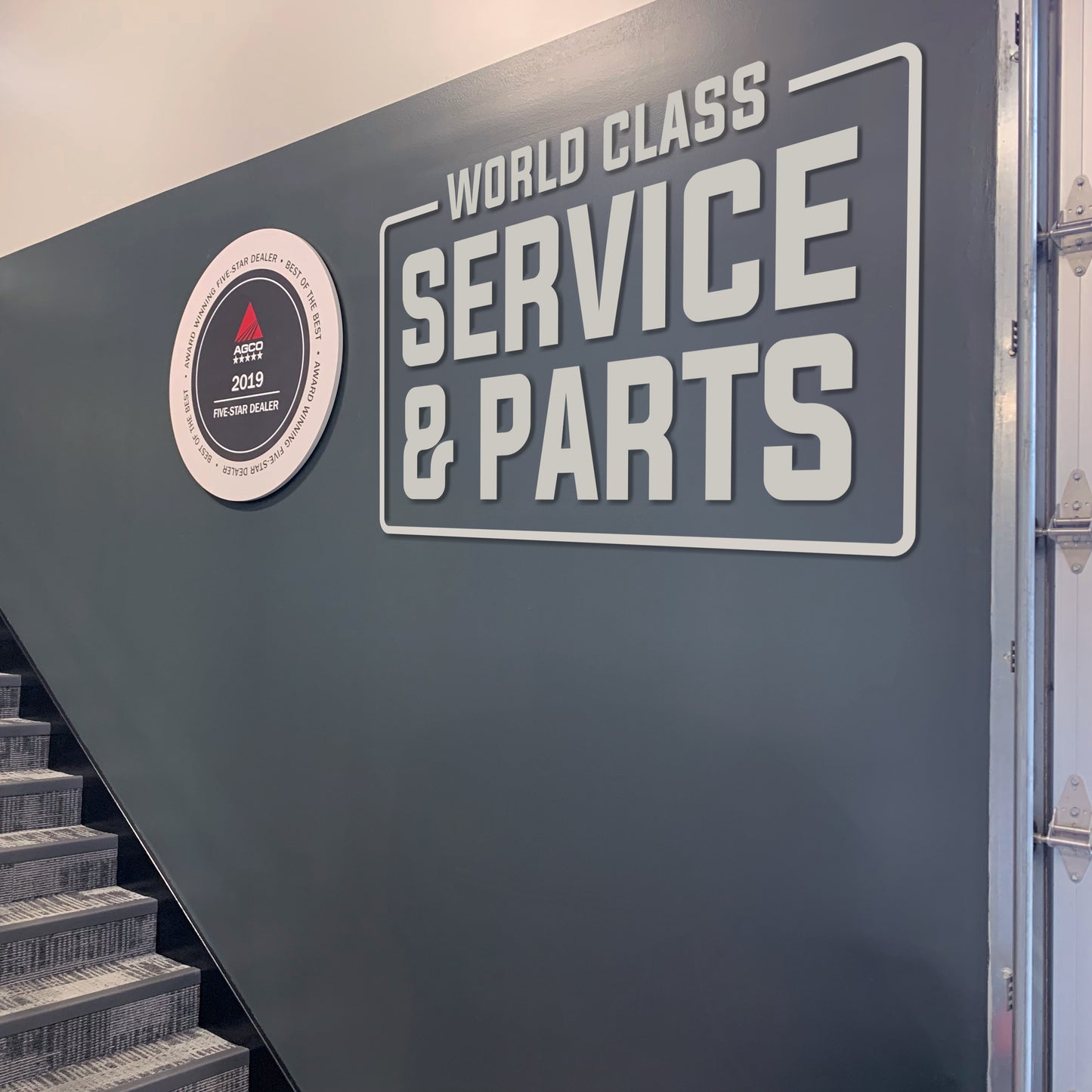 World Class Service & Parts Dimensional Lettering