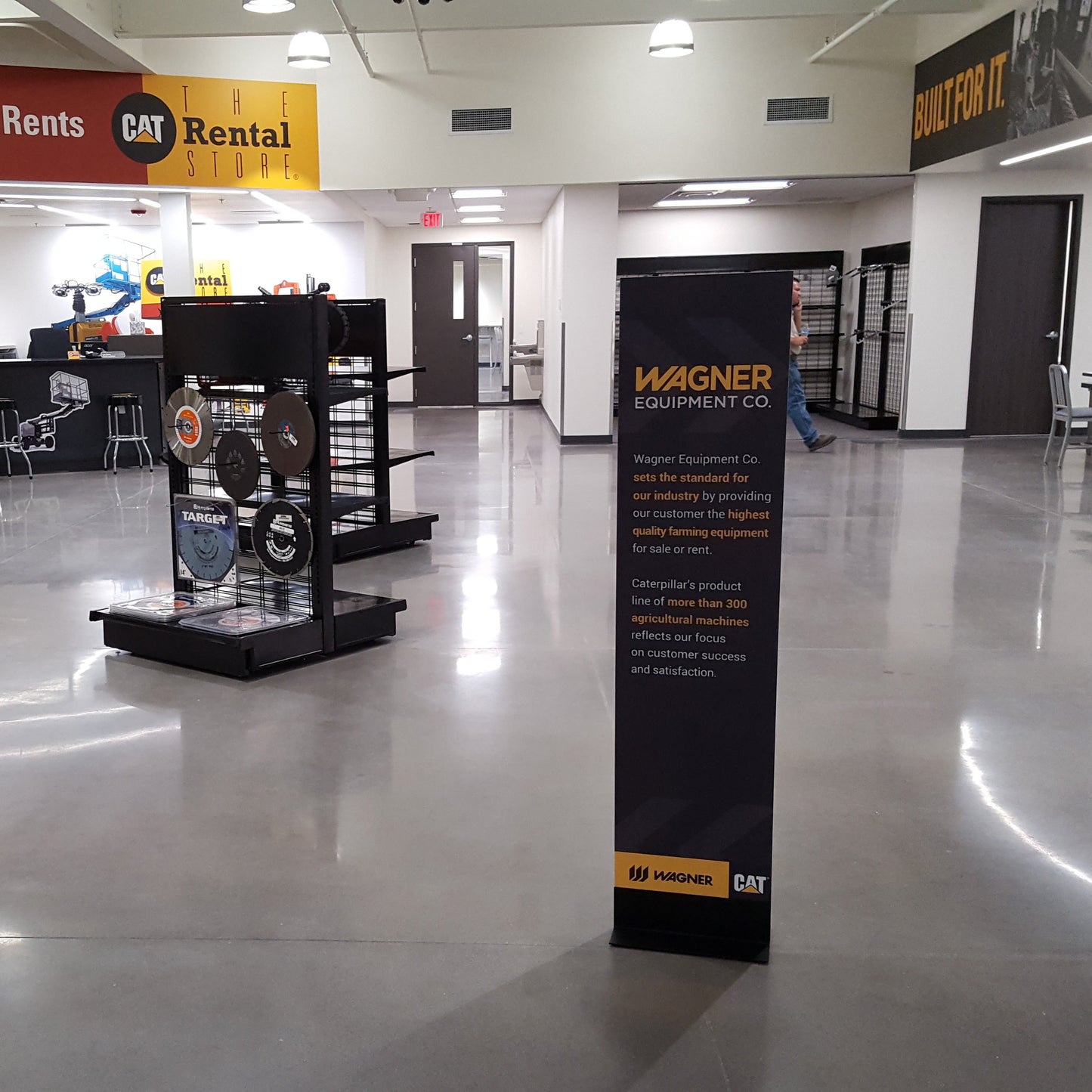 CAT Retail Freestanding Fixture Signage