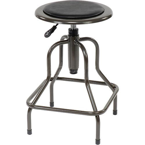 Industrial Shop Stool With Backrest