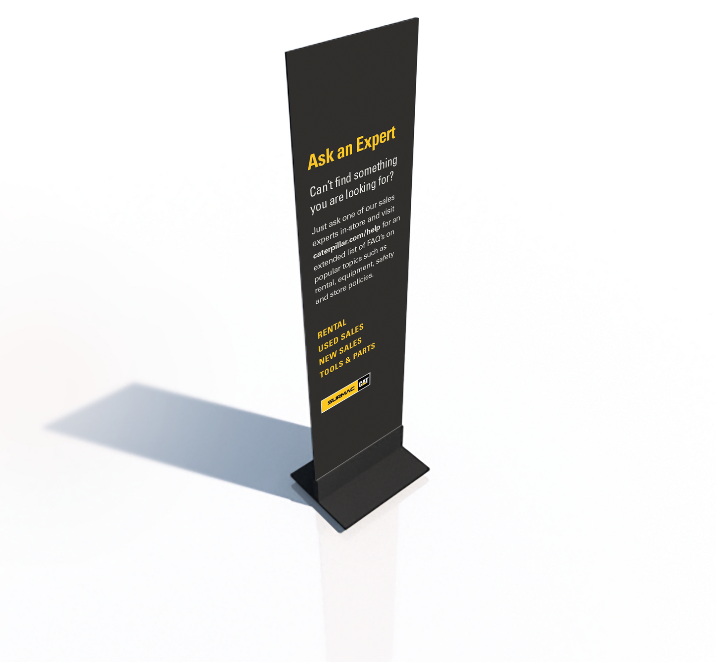 CAT Stanchion Signage