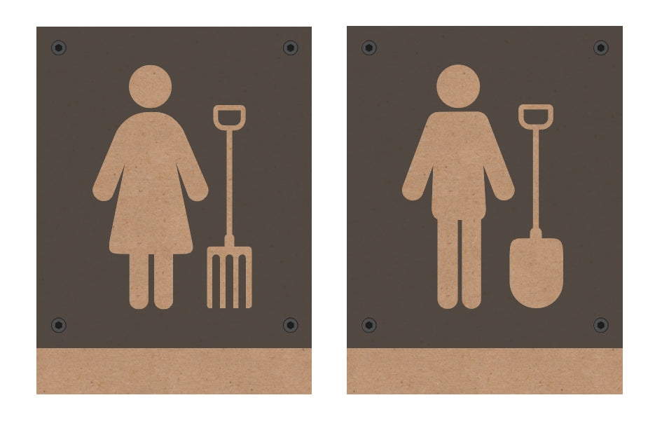 Farmer Restroom Placards