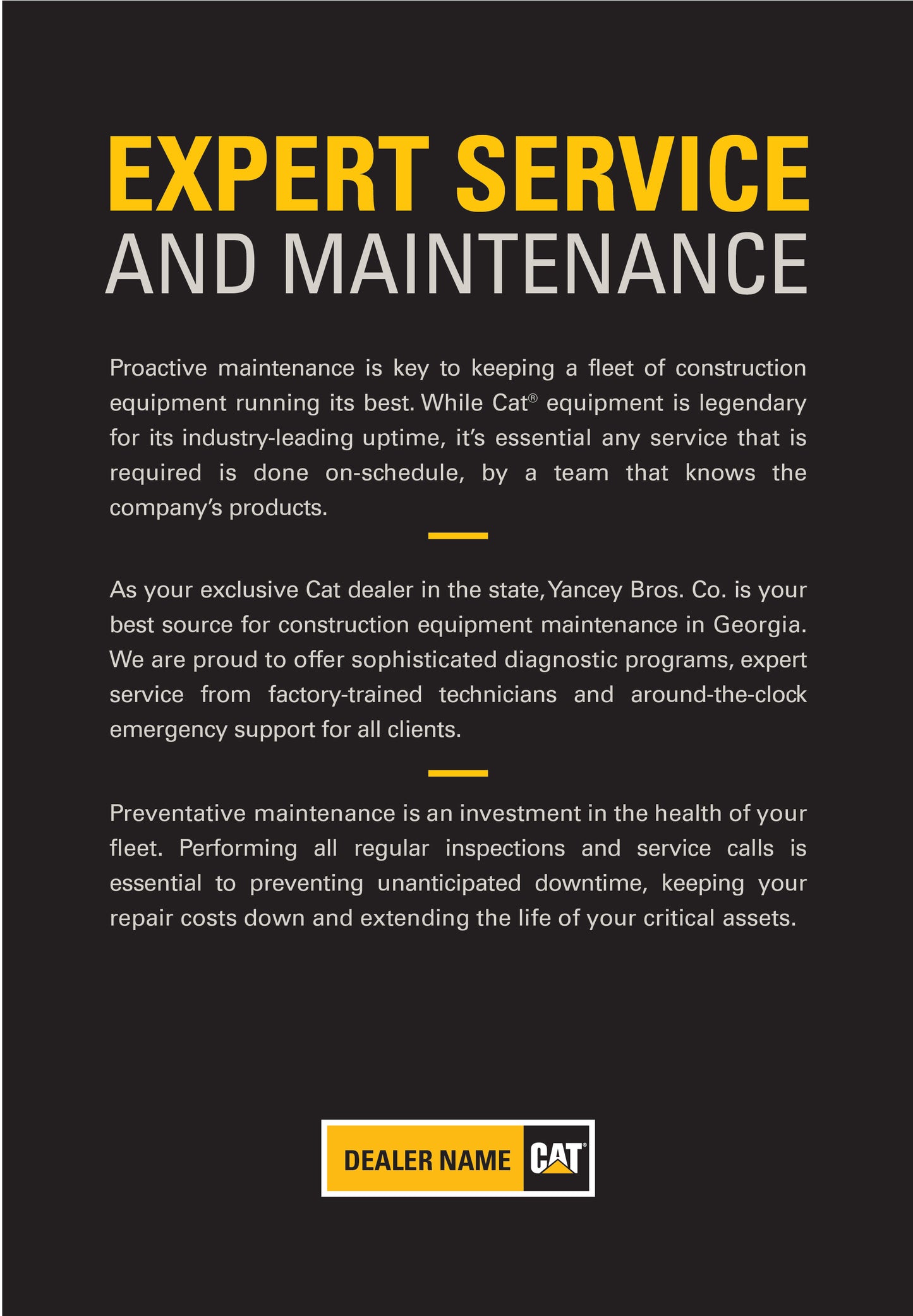 Expert Service & Maintenance
