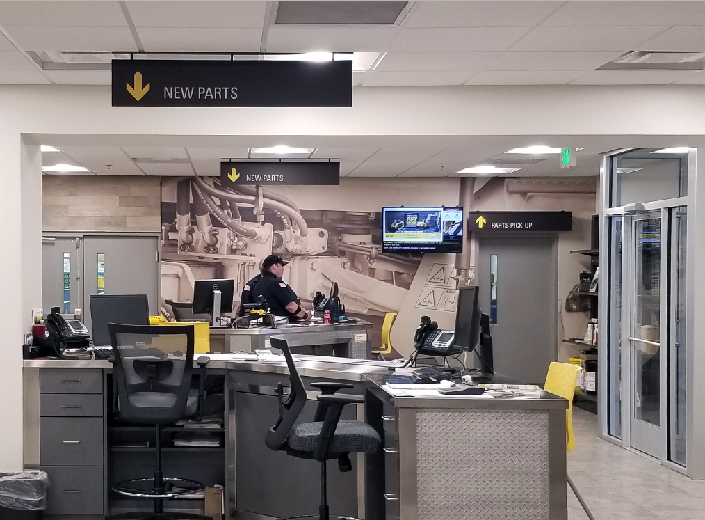 Ceiling Hung Directional Sign