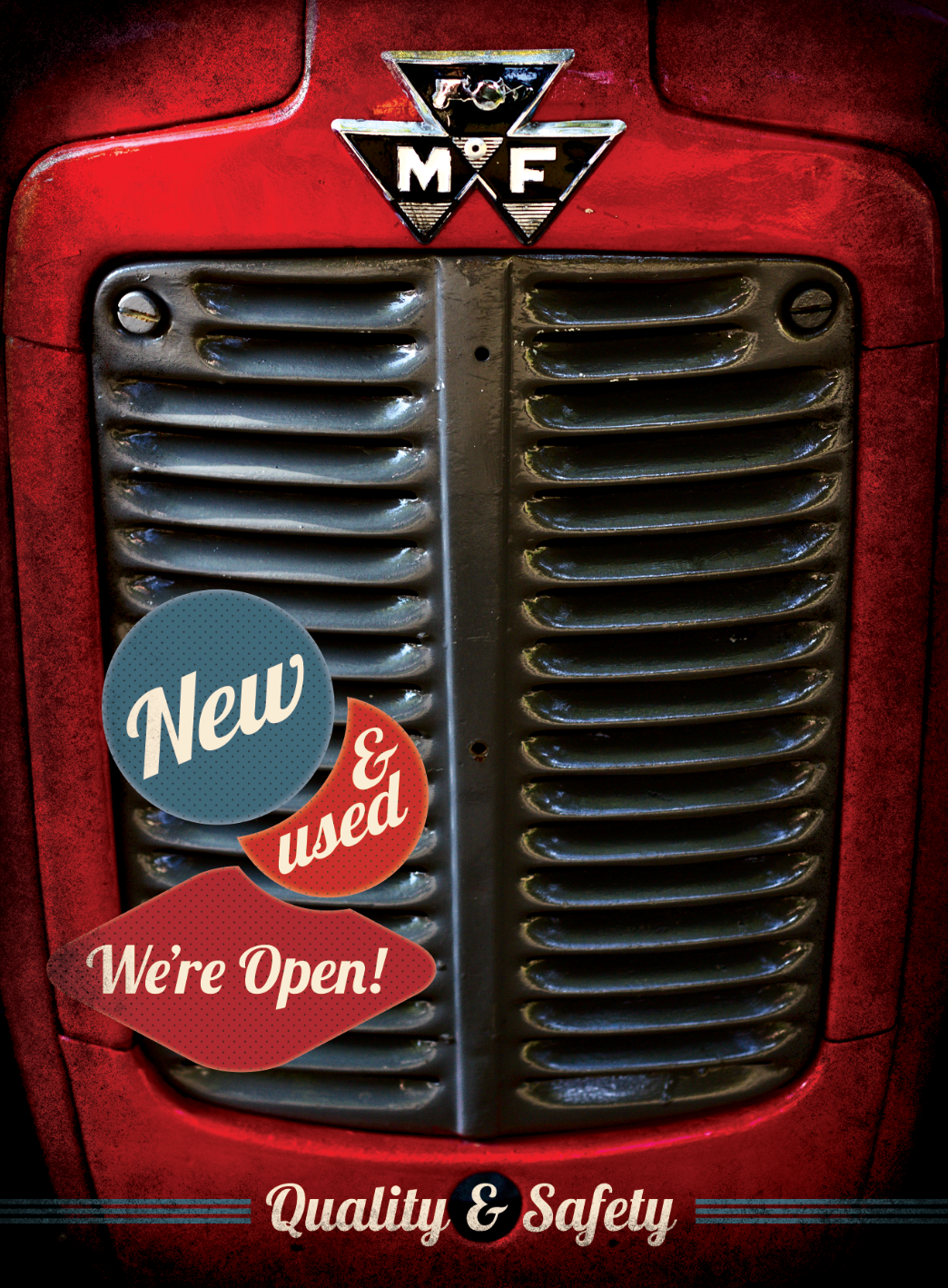 Classic Massey Grill Metal Sign