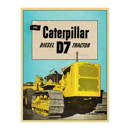Caterpillar Diesel D7 Metal Sign