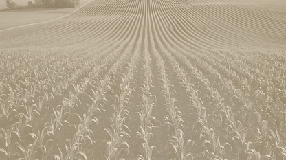 Corn Crop Rows 7004