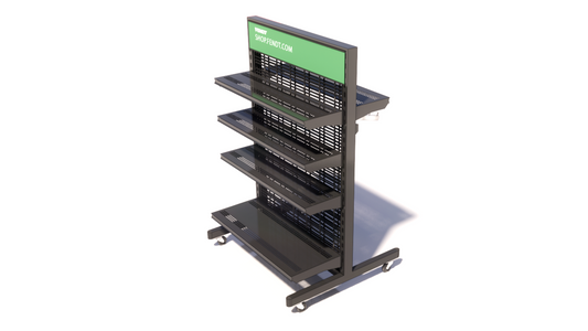 Lozier Premium Shelving: 36" Mobile Merchandiser