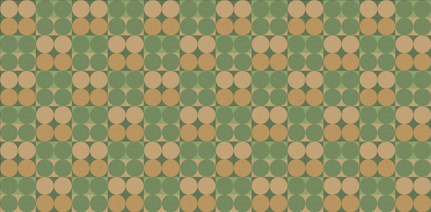 Geometric Crop Circles Mural