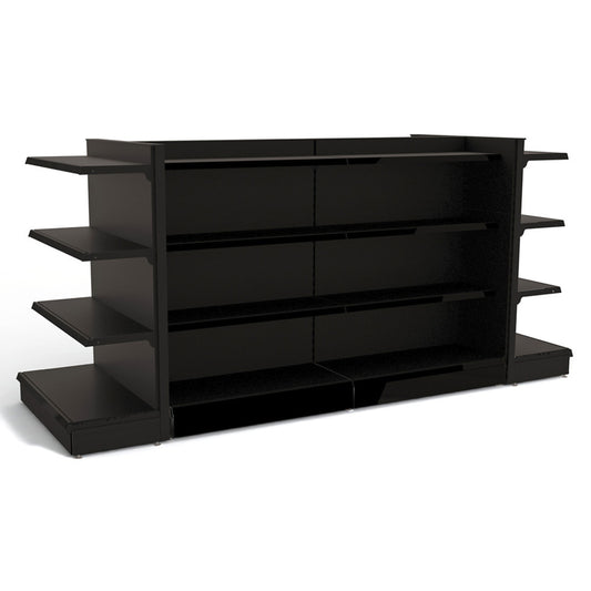 Basic Shelving Unit: 96" Mobile Island with Endcaps