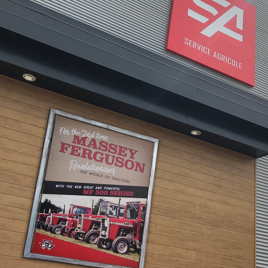 Massey Revolution Metal Sign