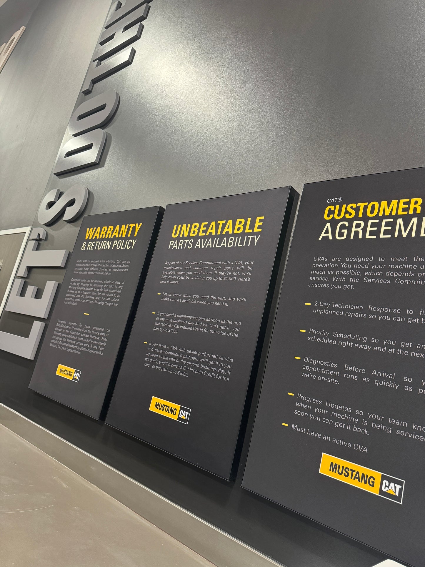 CAT Dealer Policy Panels