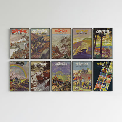 Caterpillar Magazine Wall Art – Complete Set – Issues 11-20