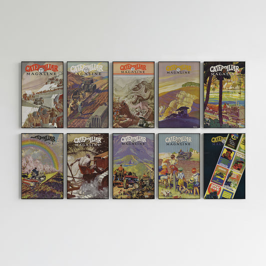 Caterpillar Magazine Wall Art – Complete Set – Issues 11-20