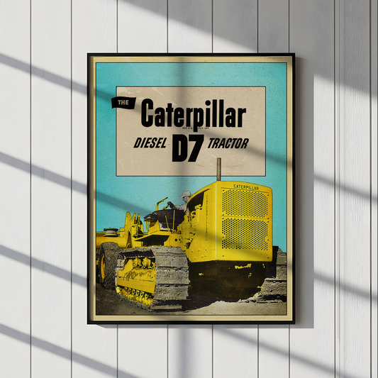 Caterpillar Diesel D7 Metal Sign