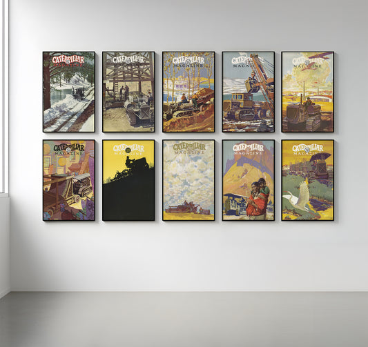 Caterpillar Magazine Wall Art – Complete Set – Issues 21-30