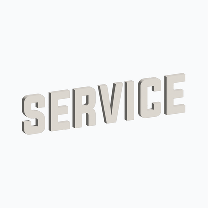 Service Dimensional Lettering