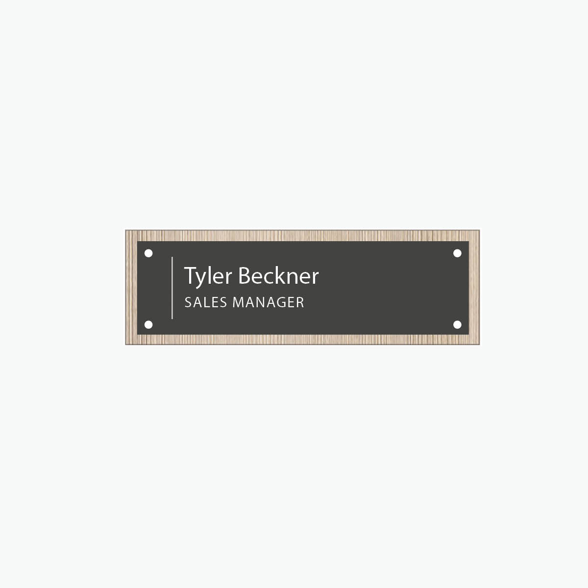 Room Placard: Centered