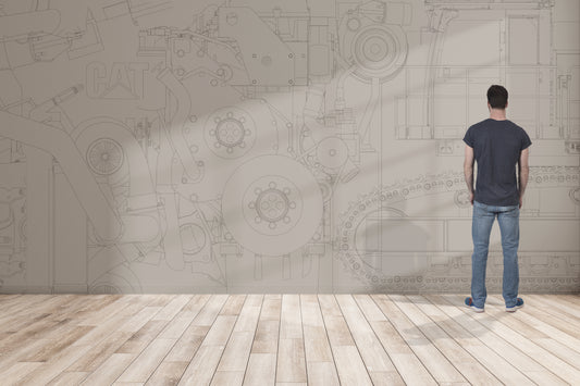 CAT Technical Drawing Motif