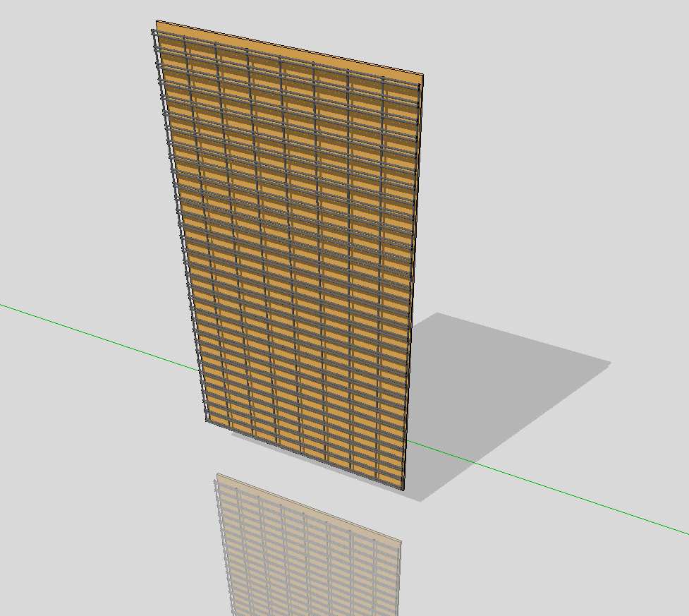 Grid Wall with Back Panel